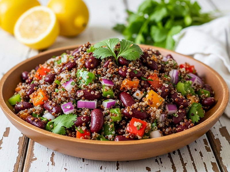 Barbunya ve Kinoa Salatası
