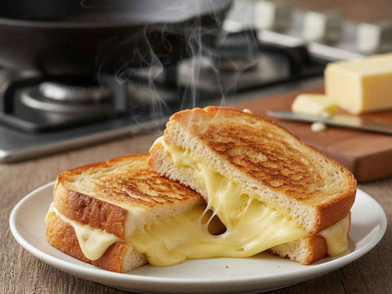 Tavada Kaşarlı Tost