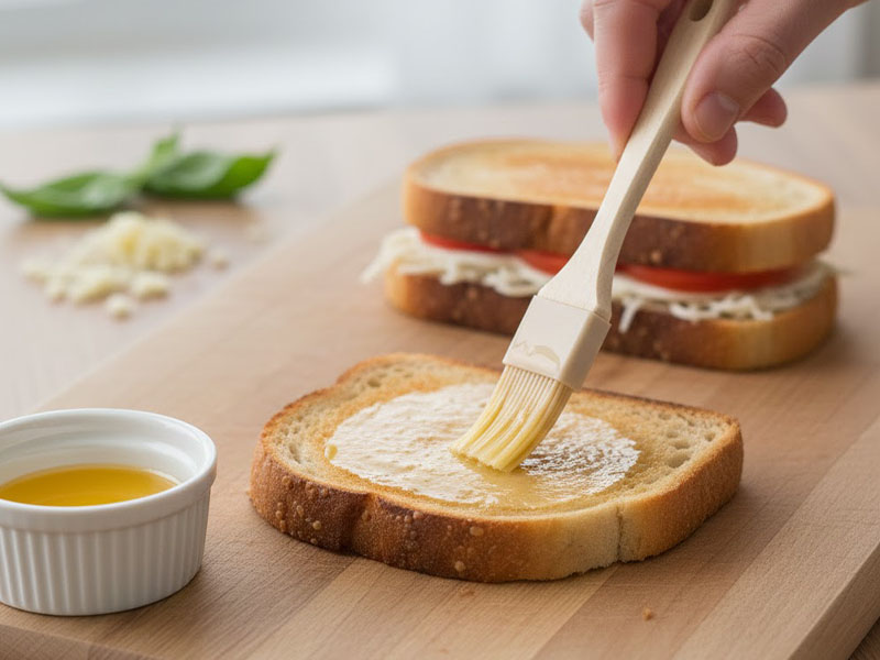 Ekmek Yüzeyini Hafif Yağlamak