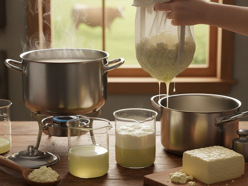 Peynir altı suyunun ayrılması