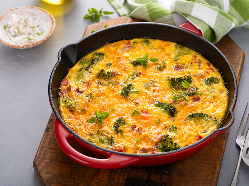  Kaşarlı Biberli Omlet