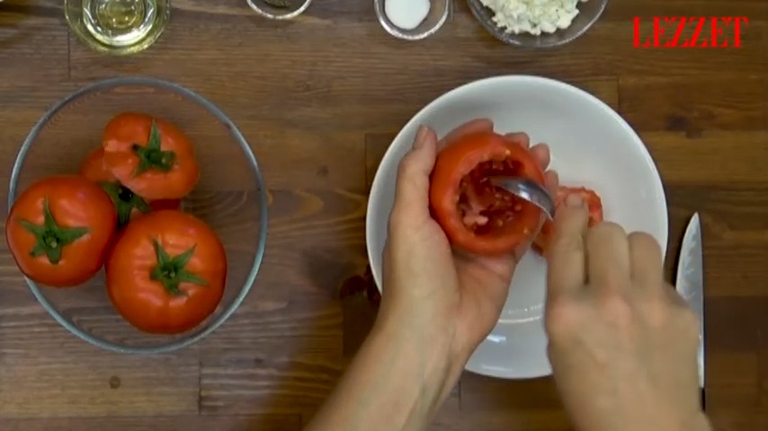 içi oyulan domates