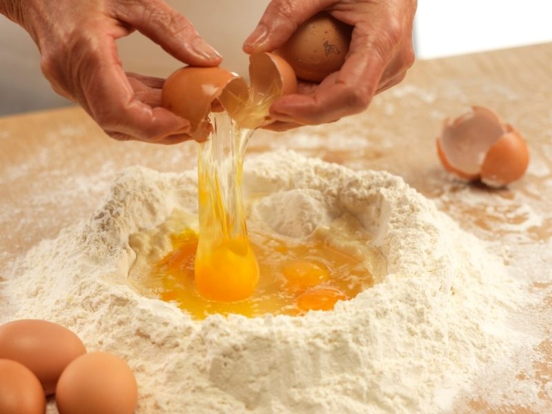 Taze Ricciola Makarna Hamurunun Hazırlanması