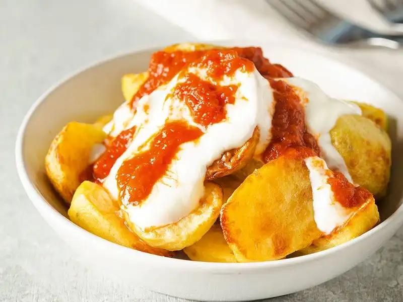 airfryer'da salsa soslu çıtır patates