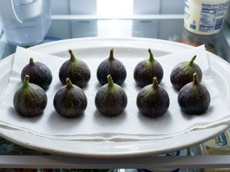 Buzdolabında Kağıt Havlu Üzerinde Tek Sıra Halinde Dizilim
