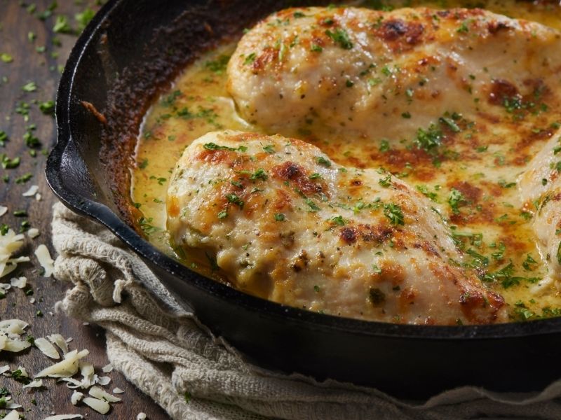 Fırında Kaşarlı Tavuk