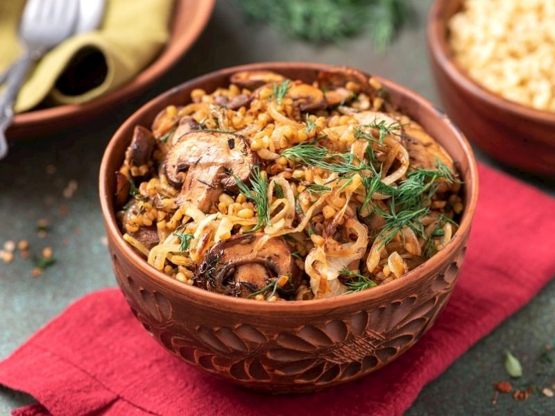 Mantarlı Bulgur Pilavı Tarifi