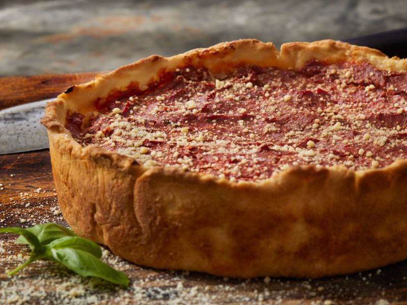 deep dish pizza