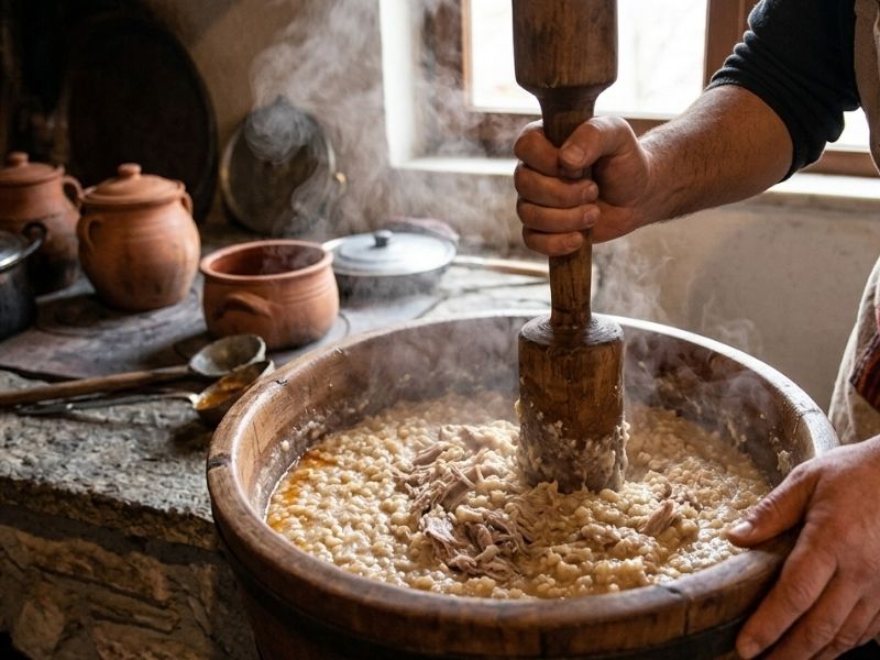 Geleneksel Tokmaklarla Ritmik Dövme İşlemi Yapılır