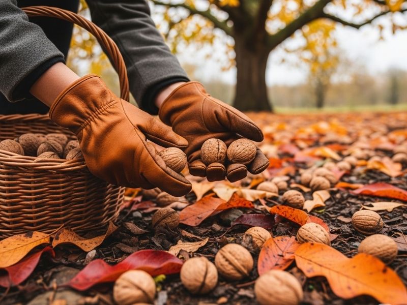 Cevizleri Ağaçtan Düşürmek ve Yerden Toplamak