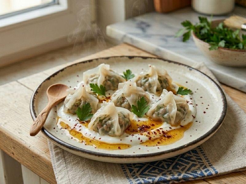 Şeffaf Mantı: Pirinç Yufkasıyla Bohça Lezzeti