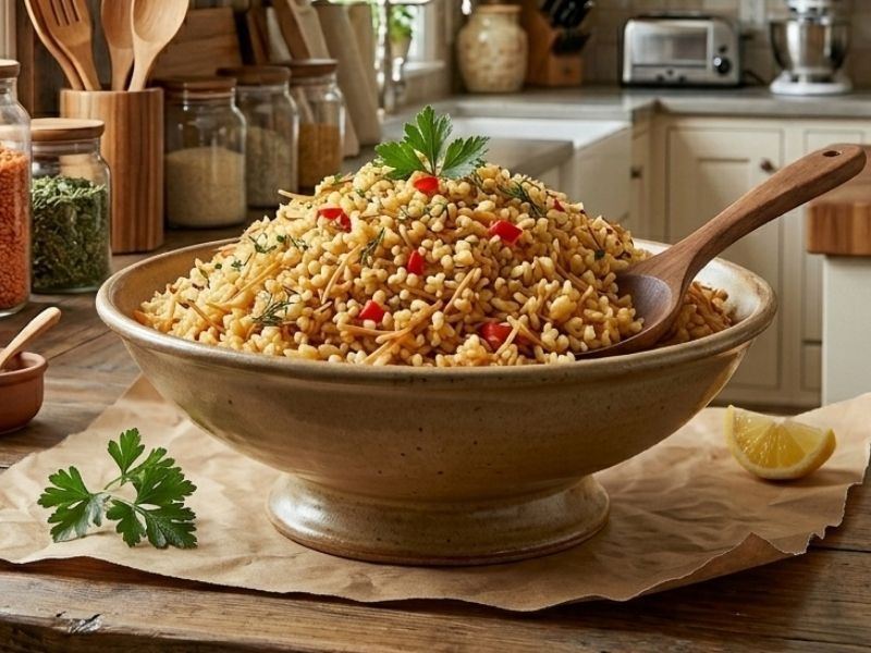 şehriyeli bulgur pilavı 
