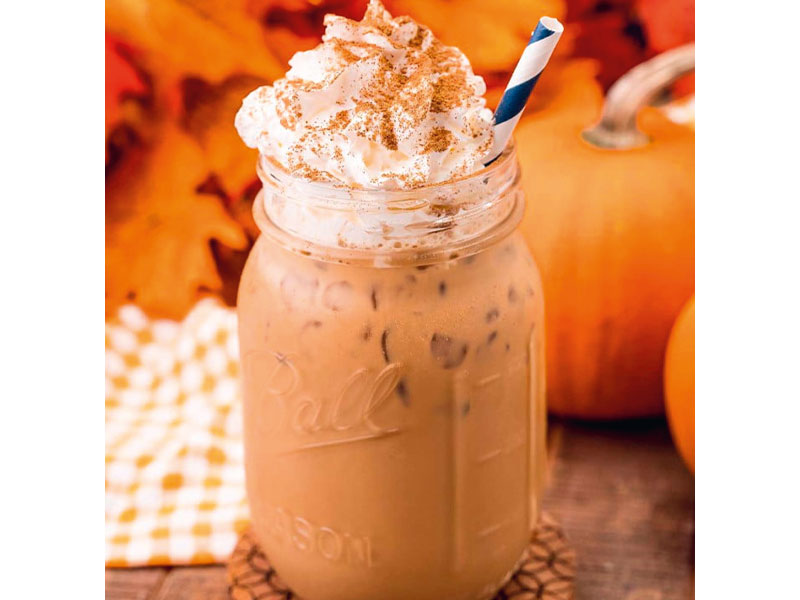 Iced pumpkin spice latte