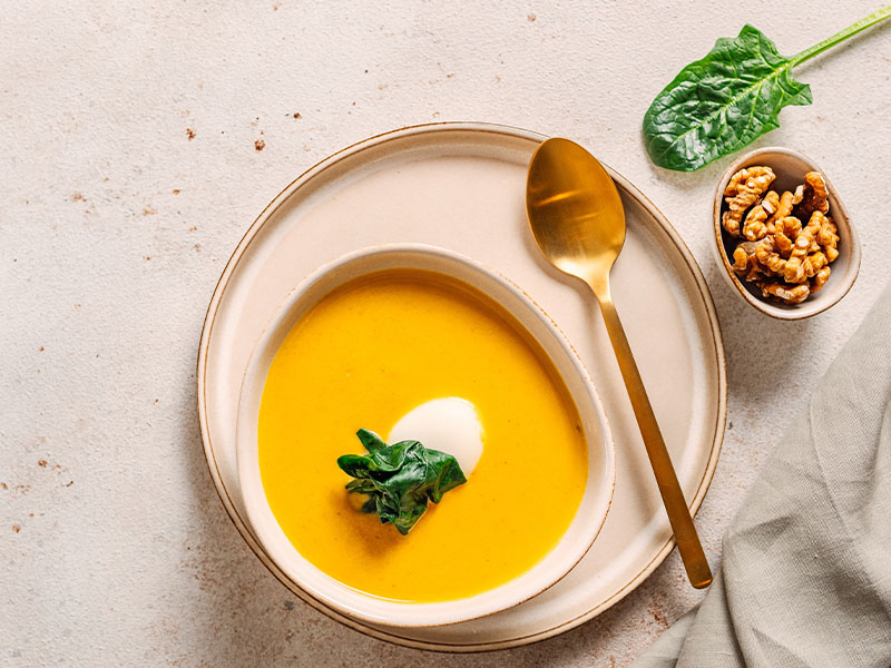 Balkabağı çorbasına ne yakışır?