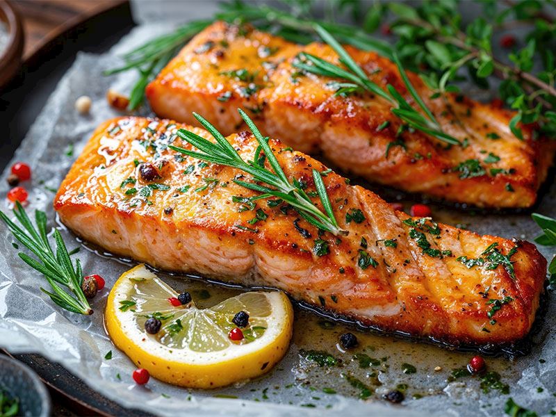 Fırında Somon (Soya Soslu veya Tereyağlı)