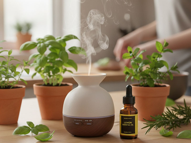 Aromatik bitkiler ve esansiyel yağlar kullanmak