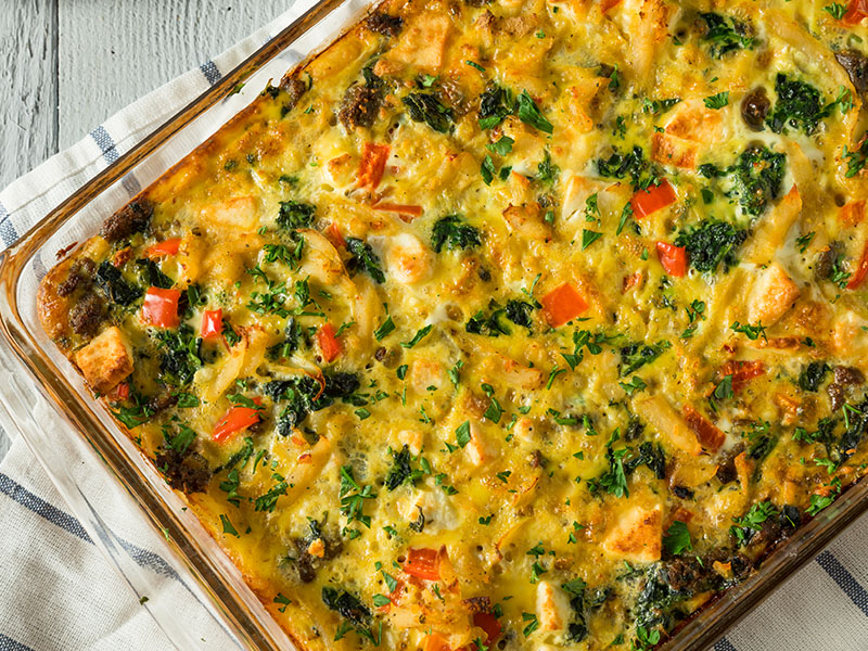 Fırında Sebzeli Yumurta