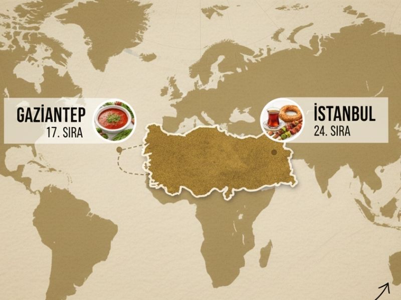 TasteAtlas Dünya Yemek Ödüllerinde Türkiye Dünyanın En İyi 100 Yemek Şehri Arasında!