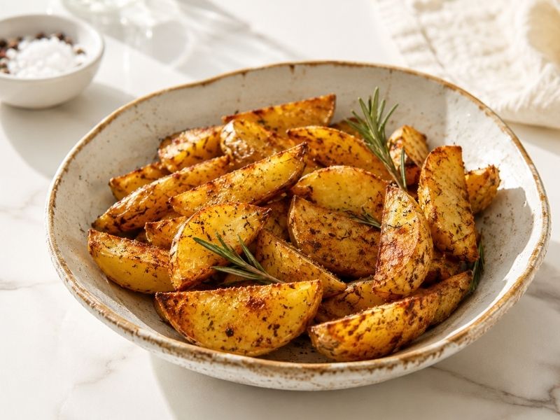 Fırında Baharatlı Patates Dilimleri