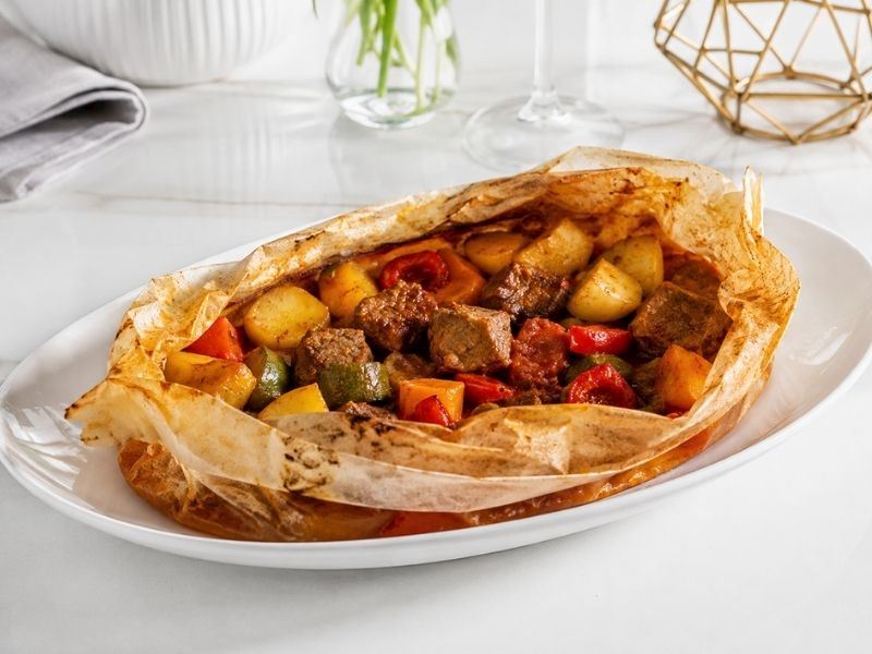 Sebzeli Kağıt Kebabı Tarifi