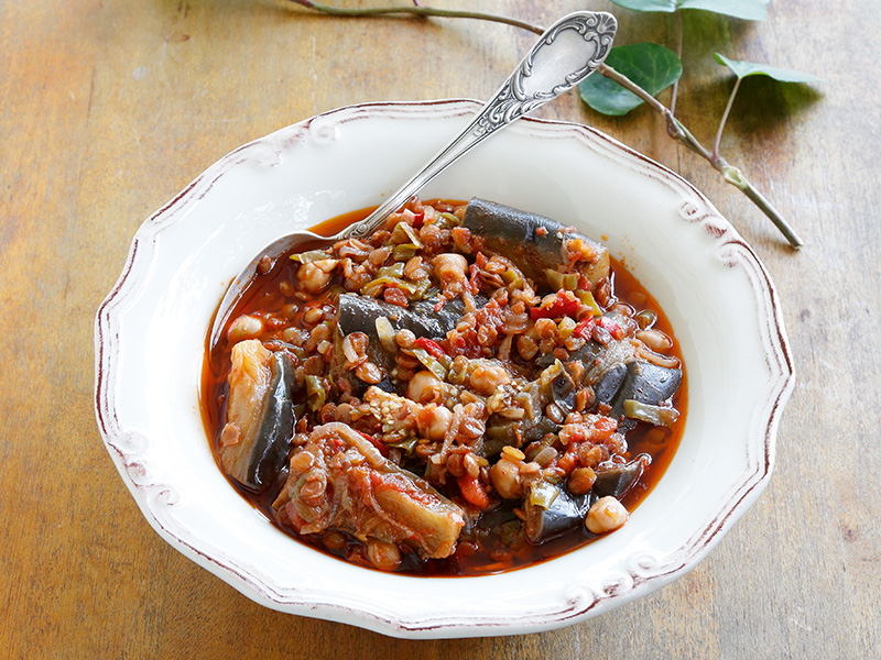 Mualle (Soğuk zeytinyağlı patlıcan yemeği – Antakya usulü)