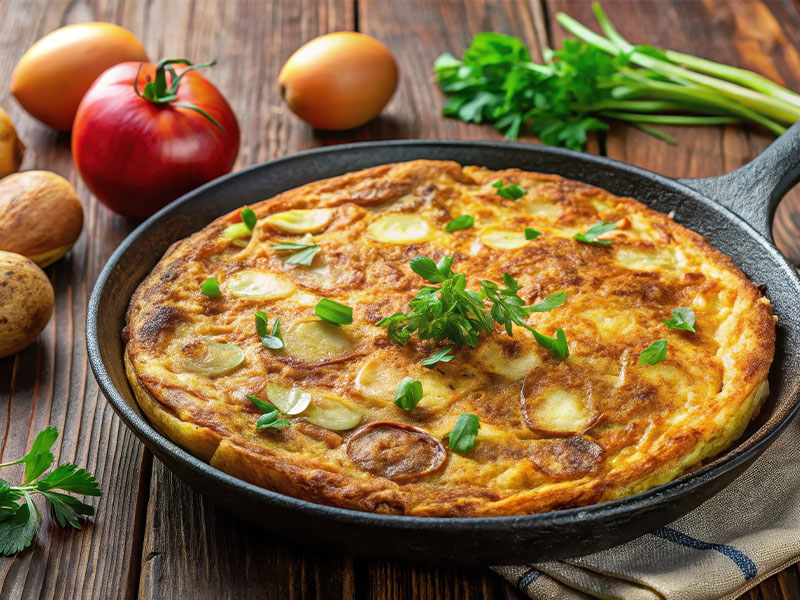 patatesli omlet