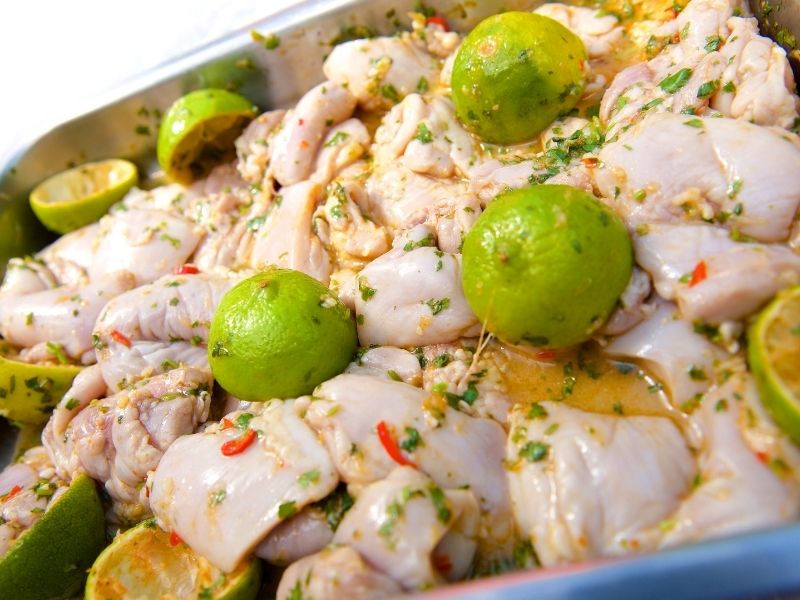 Misket Limonlu (Lime) Ve Şili Biberli Fajita Usulü Marinasyon