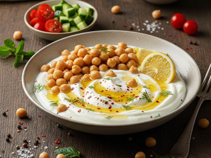 Yoğurtlu Nohutlu Bowl