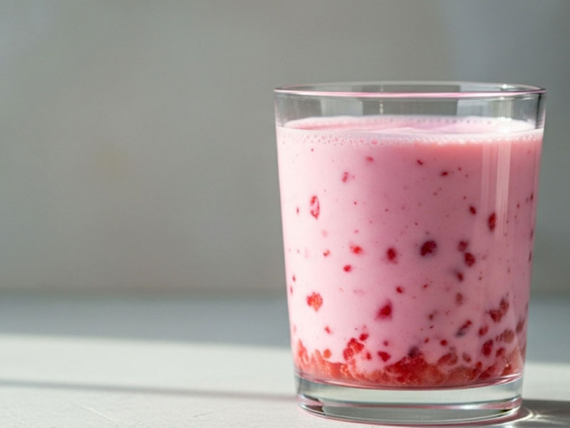 çilekli kefir