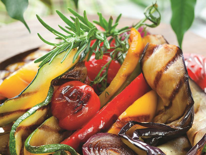 Baharat Soslu Izgara Sebze