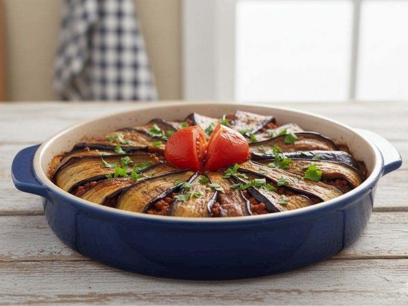 Kıymalı Patlıcan Kapama Tarifi