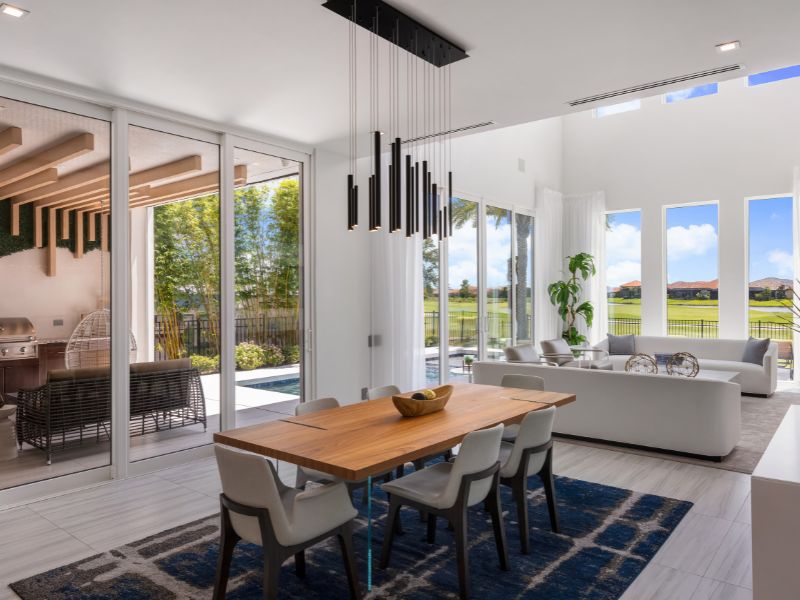 yemek masası ve salon