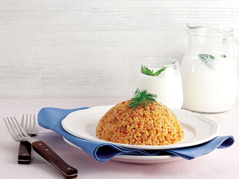 domatesli bulgur pilavı