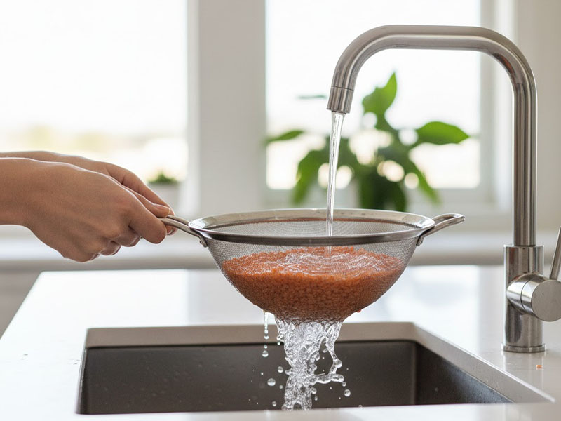 Mercimeğin Yıkanması