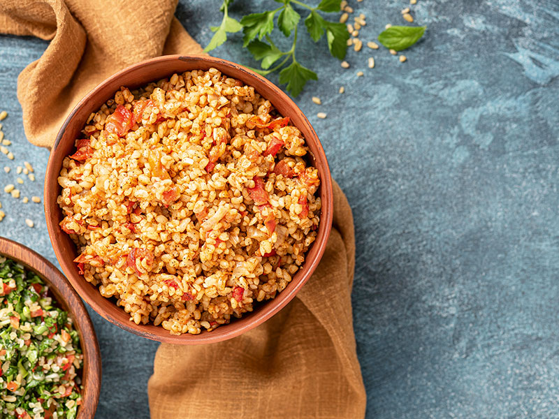 domatesli bulgur pilavı