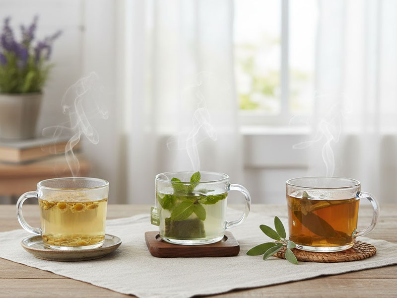 Bitki Çayları (Papatya, Nane, Adaçayı)