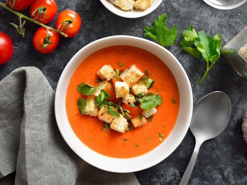 Hızlı Domates Çorbası
