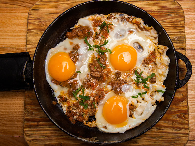 kavurmalı yumurta