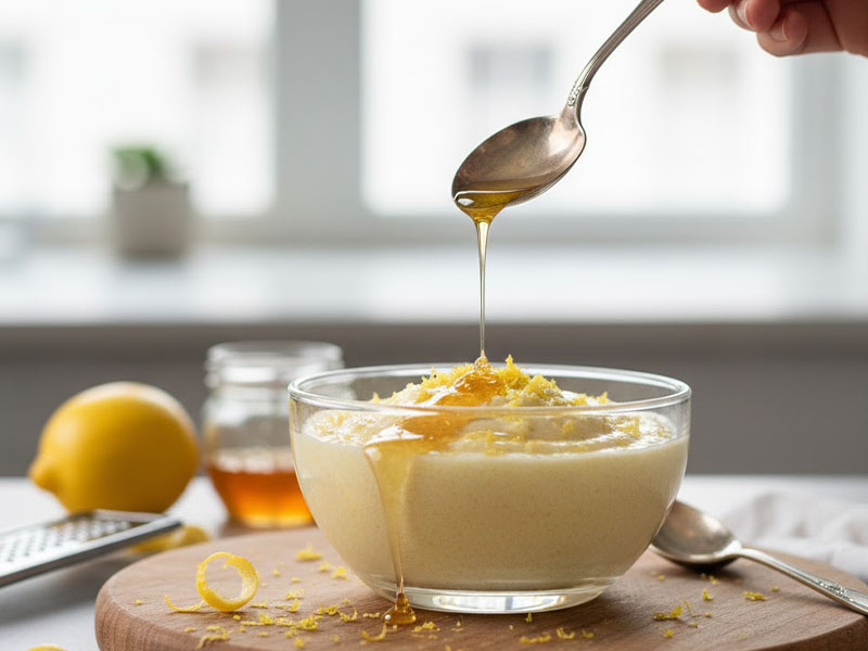 Limonlu İrmik Muhallebisi