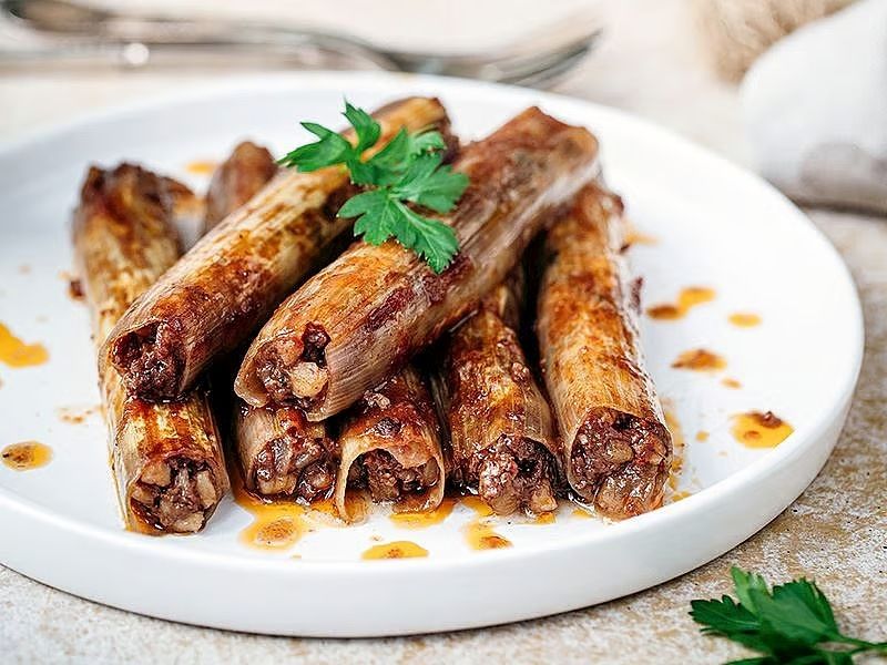 Etli Pırasa Dolması Tarifi