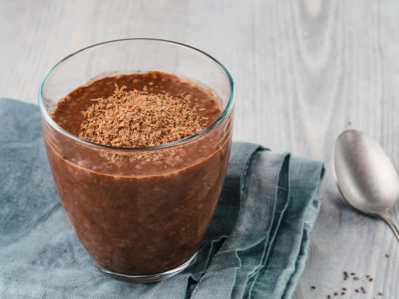 Çikolatalı Chia Puding