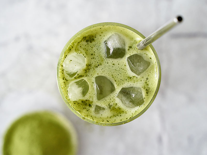soğuk matcha latte