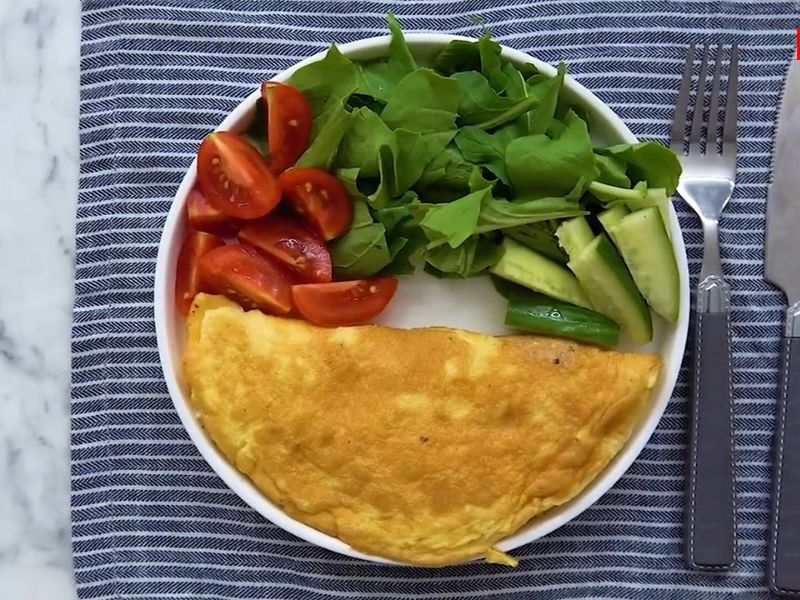 peynirli omlet