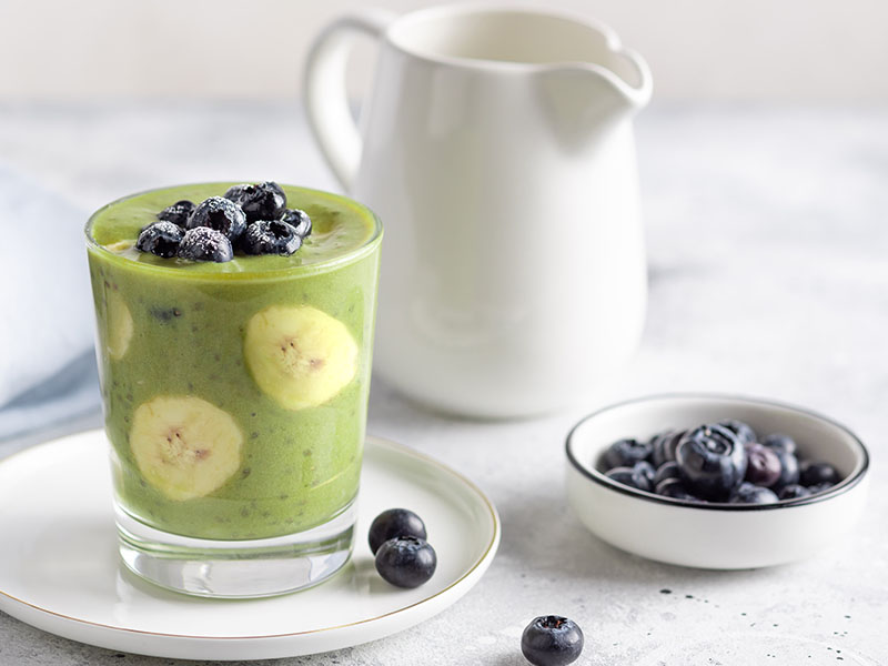 muzlu matcha smoothie