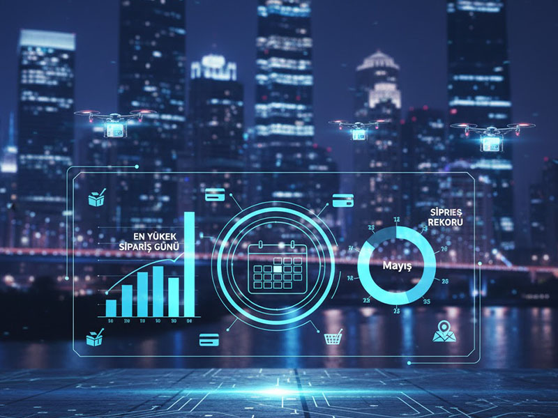 Sipariş yoğunluğu gün ve ay bazında