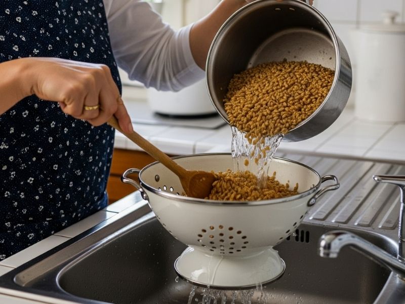 Tahılı önceden haşlayın