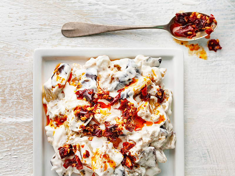 Yoğurtlu Patlıcan Salatası