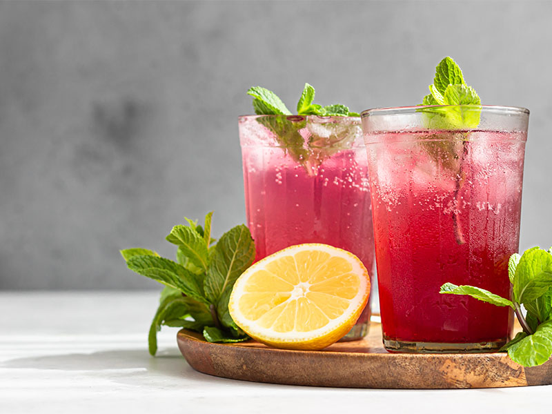 soğuk hibiskus çayı