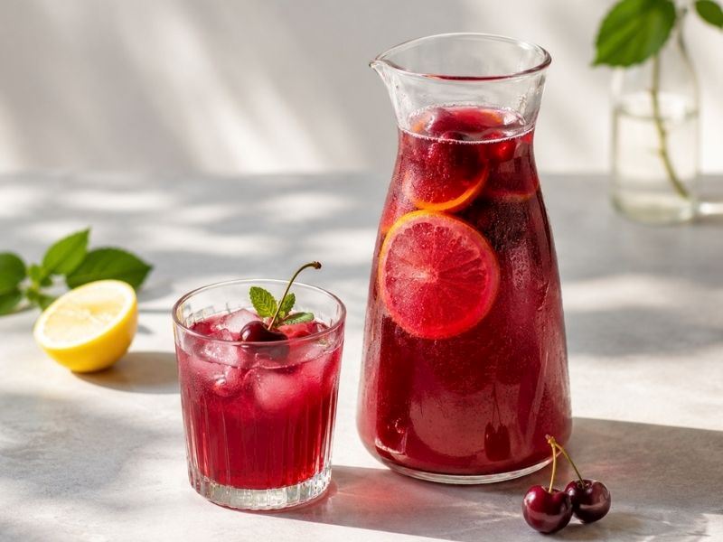 Ev Yapımı Kirazlı Limonata Tarifi