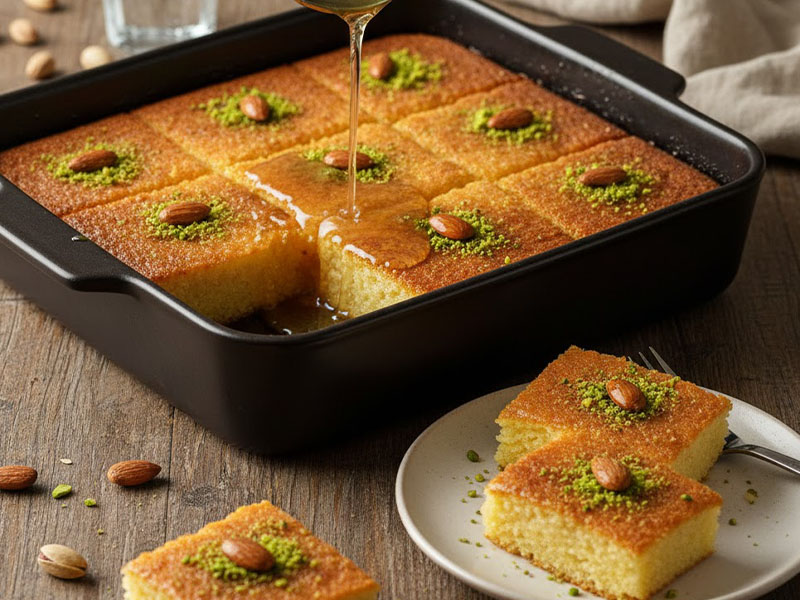 Şerbetli İrmik Tatlısı